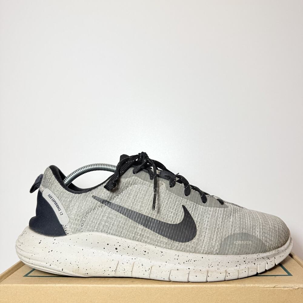 Nike Mens 10.5 Flex Experience Run 12 Gray Black Running Shoes Sneakers Trainers
